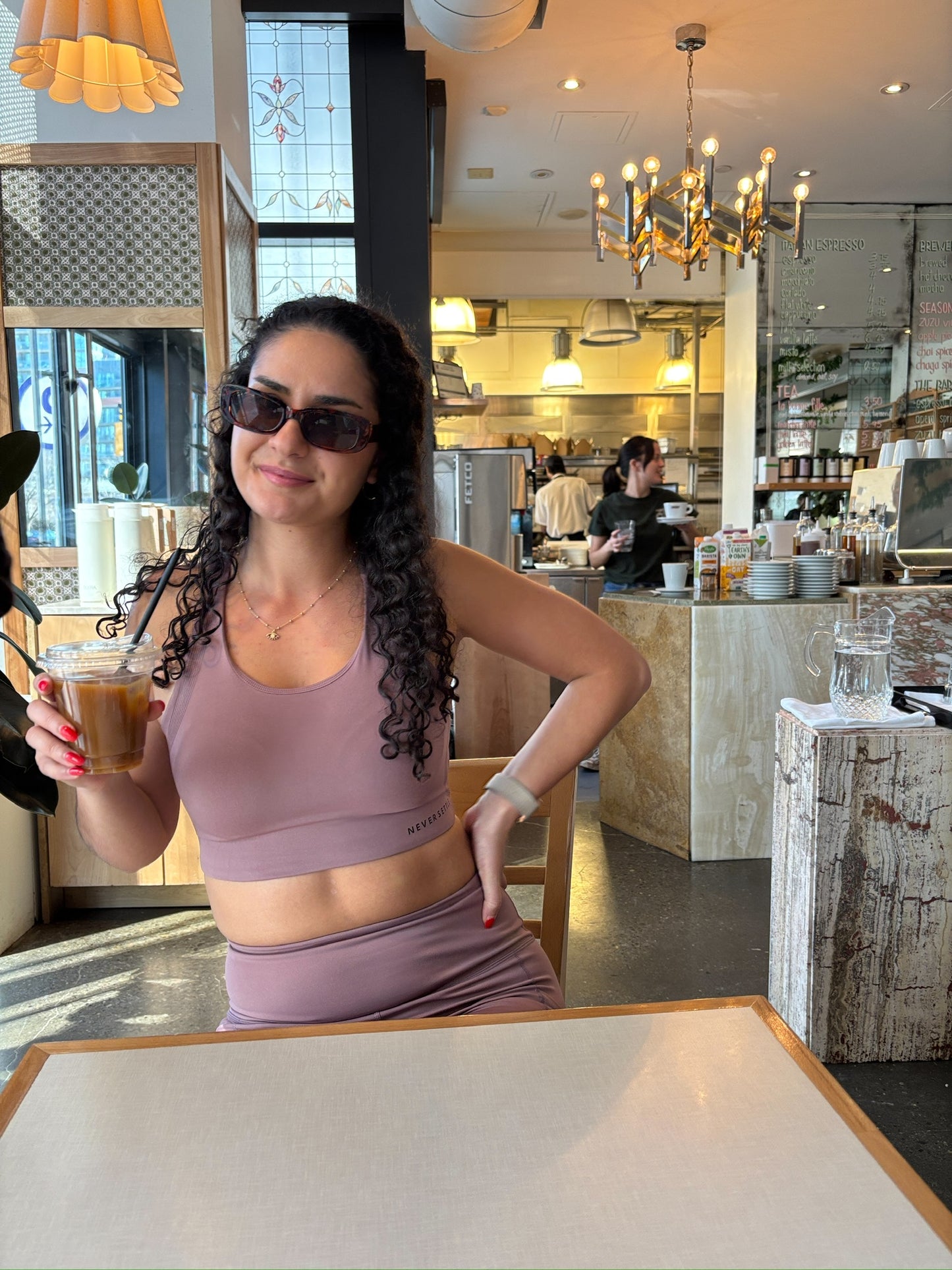 Rose Pink Sports Bra