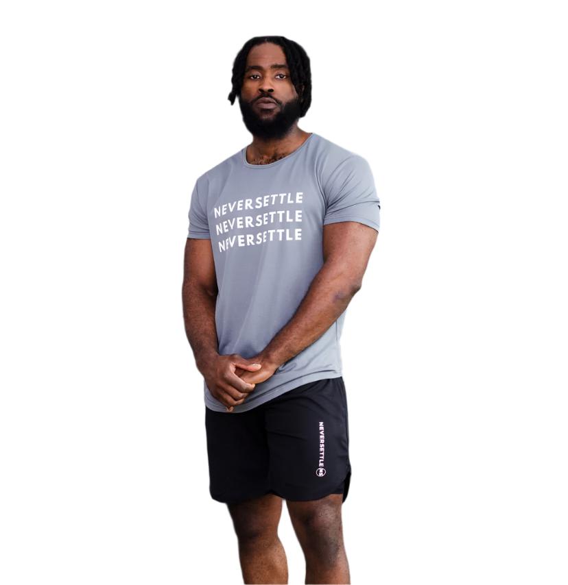 Black Marathon Short - NeverSettle Fitness Apparel