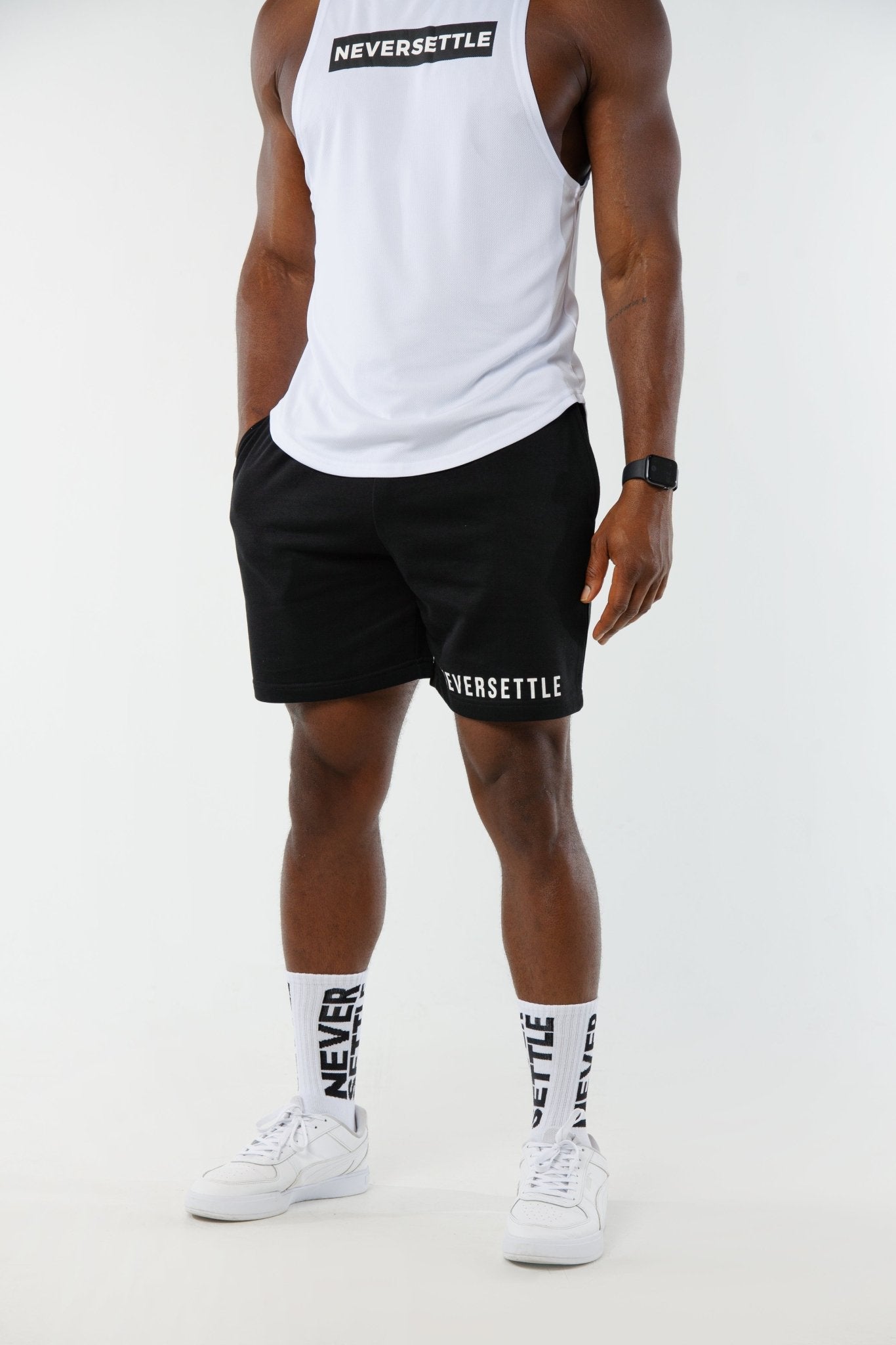 Black Summer Short - NeverSettle Fitness Apparel