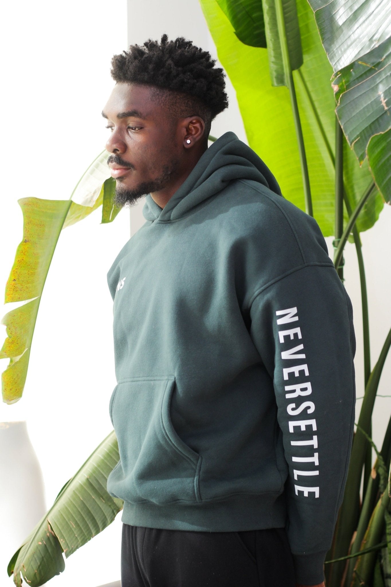 Green Mint Hoodie - NeverSettle Fitness Apparel