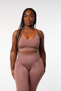 Hyperflex Khaki Sports Bra - NeverSettle Fitness Apparel