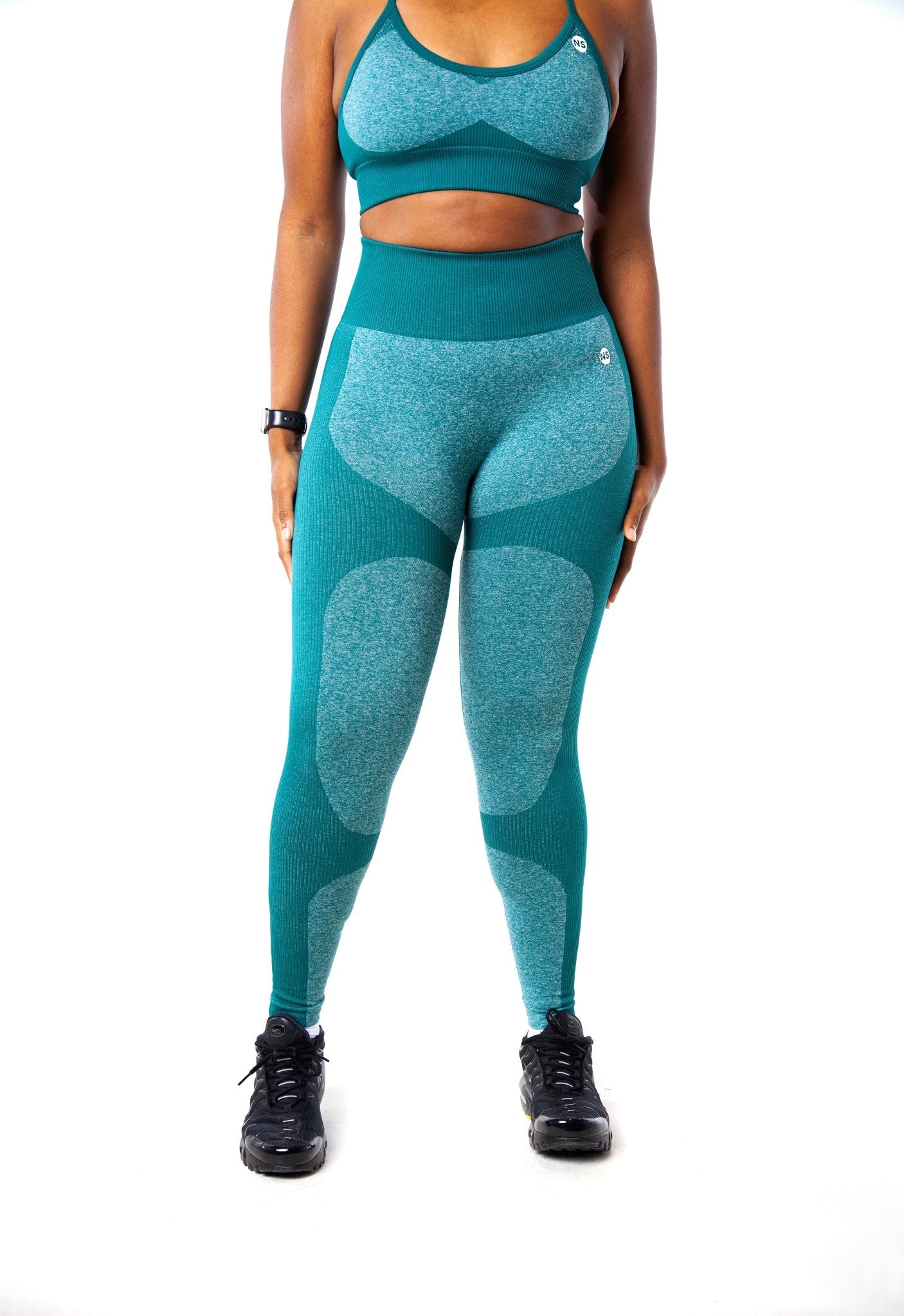 Impact Green Leggings - NeverSettle Fitness Apparel