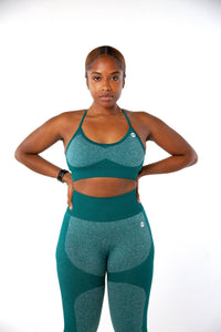 Impact Green Sport Bra - NeverSettle Fitness Apparel