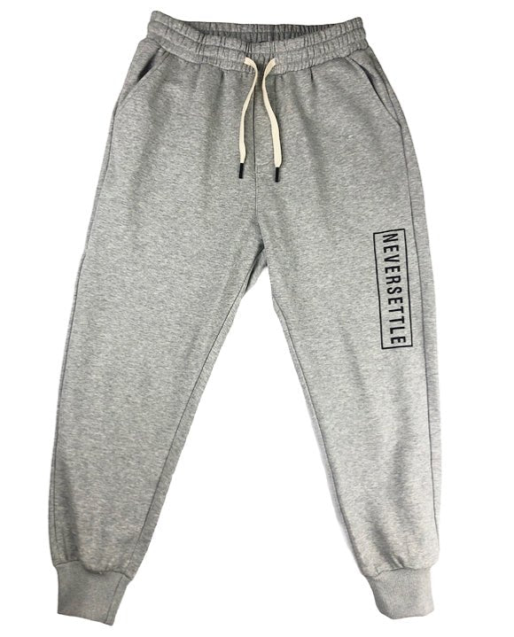 Neversettle Grey Sweatpants - NeverSettle Fitness Apparel