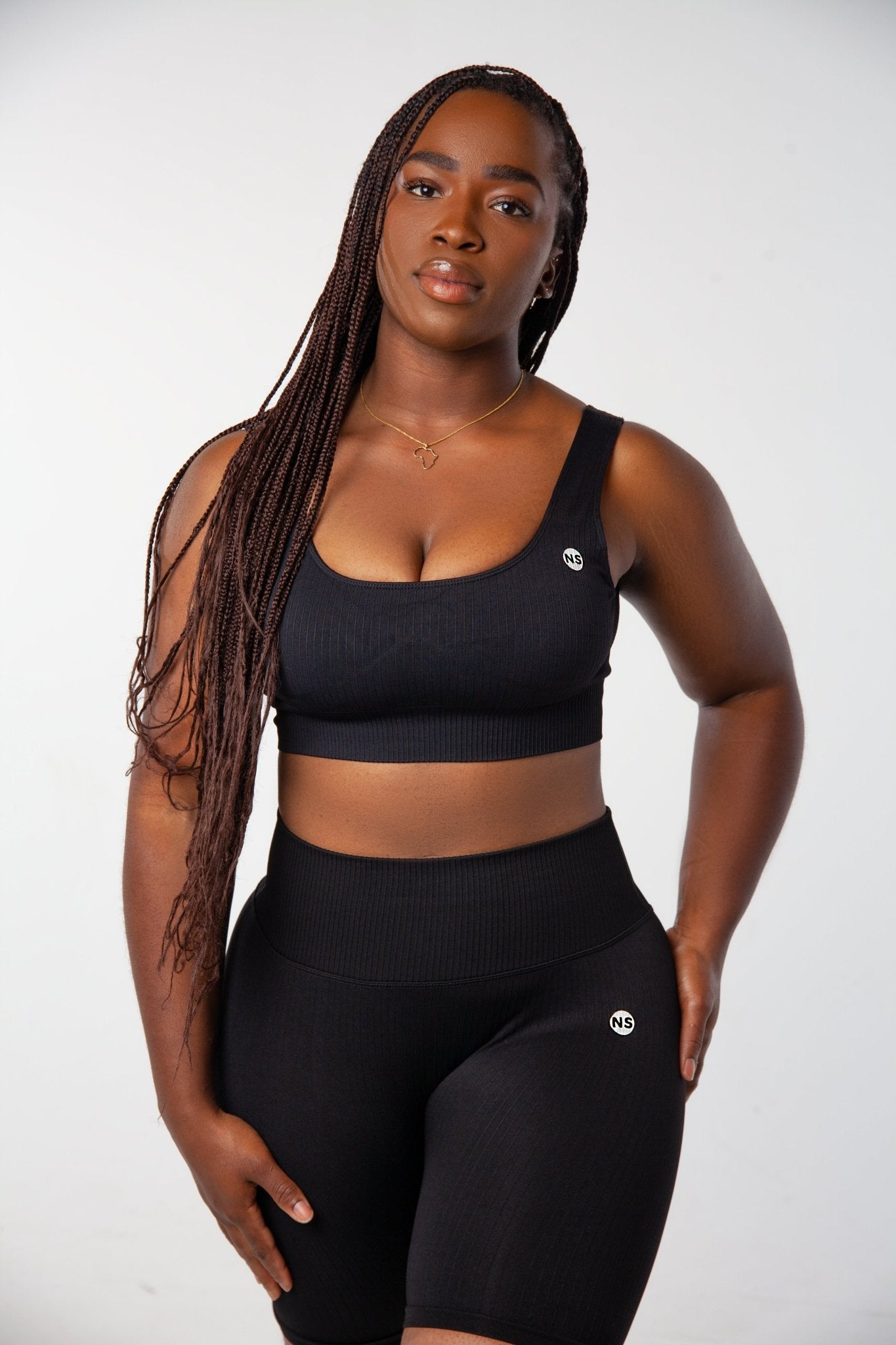 Ultra Black Sports Bra - NeverSettle Fitness Apparel