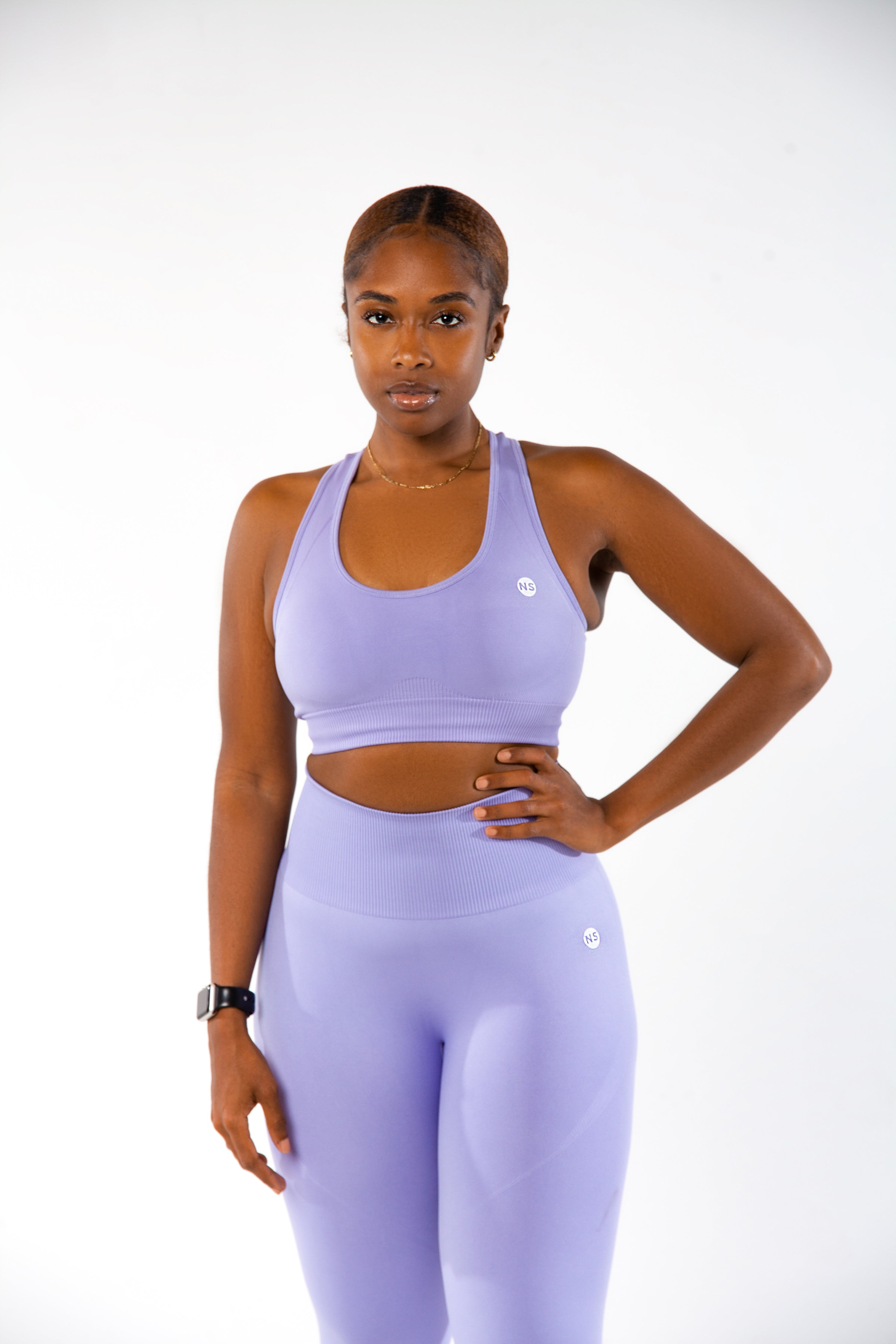 AirFlex Seamless Sports Bra - Purple, Fitness Clothing
